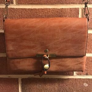 Brown/Tan Across Body Bag